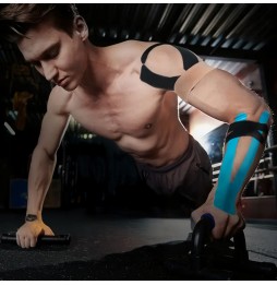 Taśma Kinezjologiczna Kinesio Tape Tejp Wodoodporna 5mx5cm Taping Sport Rehabilitacja Fitness Siłownia