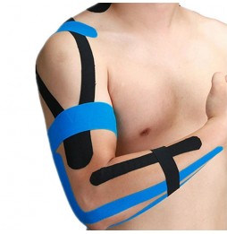 Taśma Kinezjologiczna Kinesio Tape Tejp Wodoodporna 5mx5cm Taping Sport Rehabilitacja Fitness Siłownia