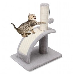 Drapak dla Kota Legowisko Pluszowe Słupek do Drapania Zabawka Piłeczka