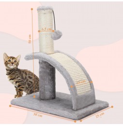 Drapak dla Kota Legowisko Pluszowe Słupek do Drapania Zabawka Piłeczka