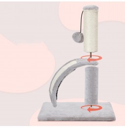 Drapak dla Kota Legowisko Pluszowe Słupek do Drapania Zabawka Piłeczka