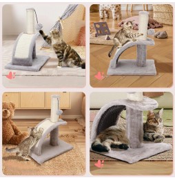 Drapak dla Kota Legowisko Pluszowe Słupek do Drapania Zabawka Piłeczka