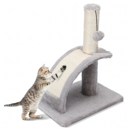 Drapak dla Kota Legowisko Pluszowe Słupek do Drapania Zabawka Piłeczka