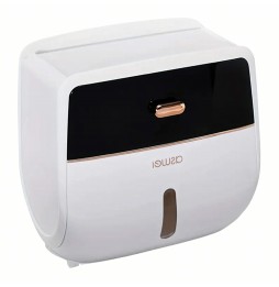 Pojemnik na Papier Toaletowy z Szufladką i Półką Uchwyt Dozownik Dyspenser ze Schowkiem