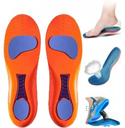 Wkładki do Butów Sportowe Ortopedyczne Amortyzujące Memory Foam 43–45