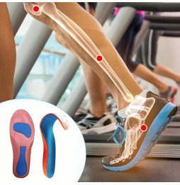 Wkładki do Butów Sportowe Ortopedyczne Amortyzujące Memory Foam 43–45