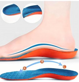 Wkładki do Butów Sportowe Ortopedyczne Amortyzujące Memory Foam 43–45