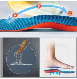 Wkładki do Butów Sportowe Ortopedyczne Amortyzujące Memory Foam 43–45