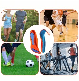 Wkładki do Butów Sportowe Ortopedyczne Amortyzujące Memory Foam 43–45