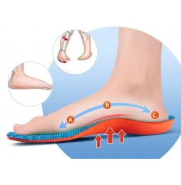 Wkładki do Butów Sportowe Ortopedyczne Amortyzujące Memory Foam 43–45