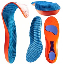 Wkładki do Butów Sportowe Ortopedyczne Amortyzujące Memory Foam 43–45