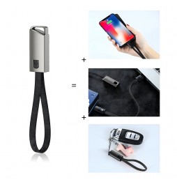 Kabel USB-C – USB-A Brelok Smycz Szybkie Ładowanie + Transfer Danych