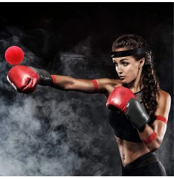 Piłka Refleksowa Bokserska na Głowę Refleksówka Gruszka do Treningu