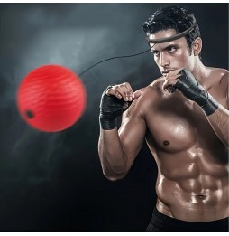 Piłka Refleksowa Bokserska na Głowę Refleksówka Gruszka do Treningu