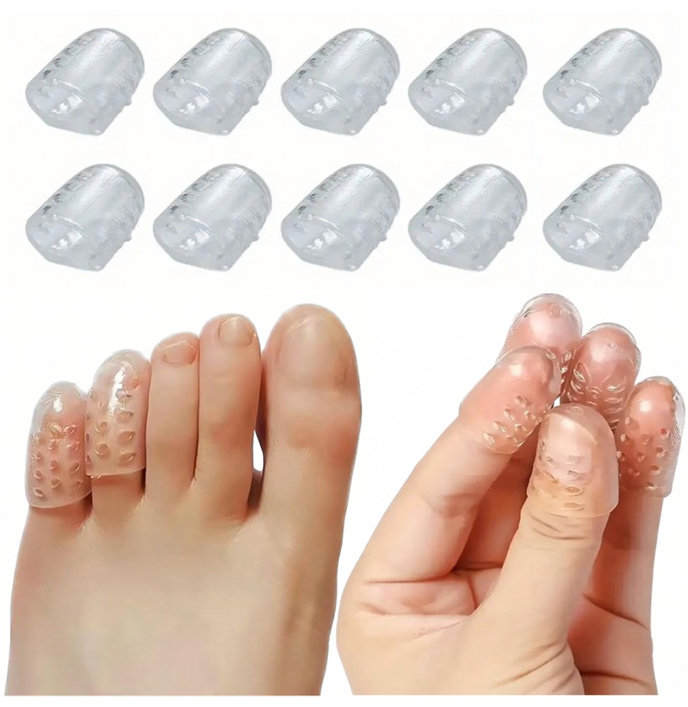 10x Silikonowe Ochraniacze Na Palce Stóp i Dłoni Separatory Ochronne