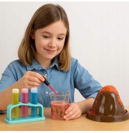 Mały Chemik Zestaw Eksperymenty Naukowe Edukacyjna Zabawa Dla Dzieci Wulkan