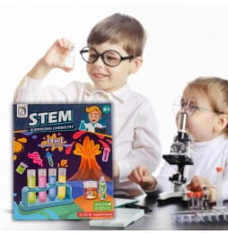 Mały Chemik Zestaw Eksperymenty Naukowe Edukacyjna Zabawa Dla Dzieci Wulkan
