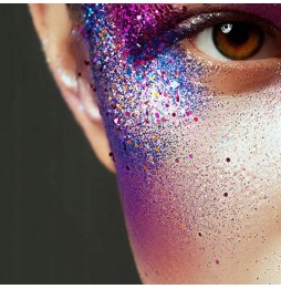 Duży Zestaw Tatuaże Brokatowe 200 Szablonów 24 Brokaty Klej Pędzelki