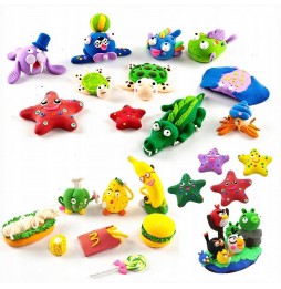 Ciastolina Piankolina Masa Plastyczna Kreatywna 36 Kolorów Zestaw Dla Dzieci