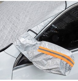 Mata Przeciwszronowa Całoroczna Pokrowiec na Szybę Samochodu Antyszronowy 235×110 cm Kieszenie na Lusterka