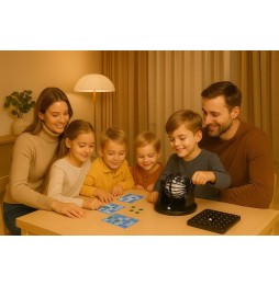 Bingo Gra Rodzinna Lotto Loteria Maszyna Losująca 90 Kulek
