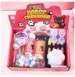 Zestaw Do Robienia Gniotków Kocia Łapa Squishy Slime DIY Dla Dzieci