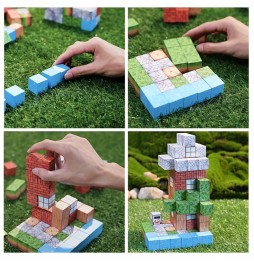 Klocki Magnetyczne Sześciany Budowanie 3D Zestaw Edukacyjny Kreatywny 150el