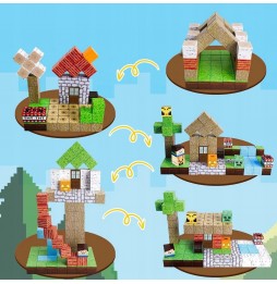 Klocki Magnetyczne Sześciany Budowanie 3D Zestaw Edukacyjny Kreatywny 150el