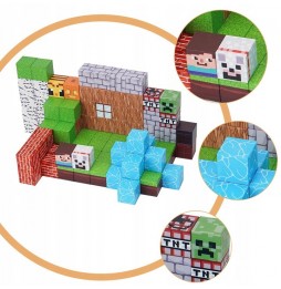 Klocki Magnetyczne Sześciany Budowanie 3D Zestaw Edukacyjny Kreatywny 150el