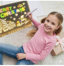 Tablica LED Magiczna Podświetlana do Rysowania Świecąca Zabawka dla Dzieci