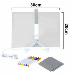 Tablica LED Magiczna Podświetlana do Rysowania Świecąca Zabawka dla Dzieci
