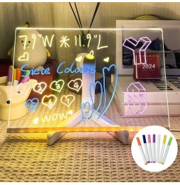 Tablica LED Magiczna Podświetlana do Rysowania Świecąca Zabawka dla Dzieci