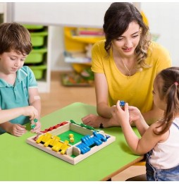 Gra Planszowa Zamknij Pudełko Shut The Box Gra w Kości Logiczna Edukacyjna