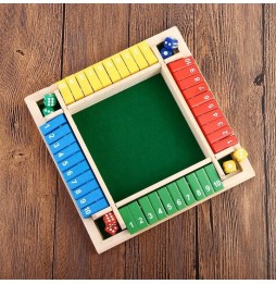 Gra Planszowa Zamknij Pudełko Shut The Box Gra w Kości Logiczna Edukacyjna