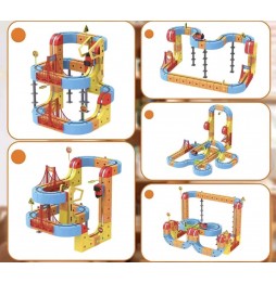 Elektryczna Kolejka Klocki Magnetyczne Tor Pociąg Antygrawitacyjny