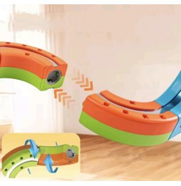 Elektryczna Kolejka Klocki Magnetyczne Tor Pociąg Antygrawitacyjny