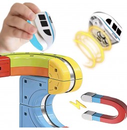 Elektryczna Kolejka Klocki Magnetyczne Tor Pociąg Antygrawitacyjny