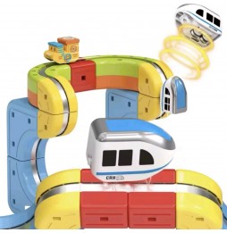 Elektryczna Kolejka Klocki Magnetyczne Tor Pociąg Antygrawitacyjny