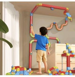 Elektryczna Kolejka Klocki Magnetyczne Tor Pociąg Antygrawitacyjny