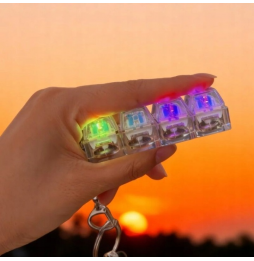 Klawiatura LED Brelok Antystresowy Klikacz Fidget Switch Rgb Kliker
