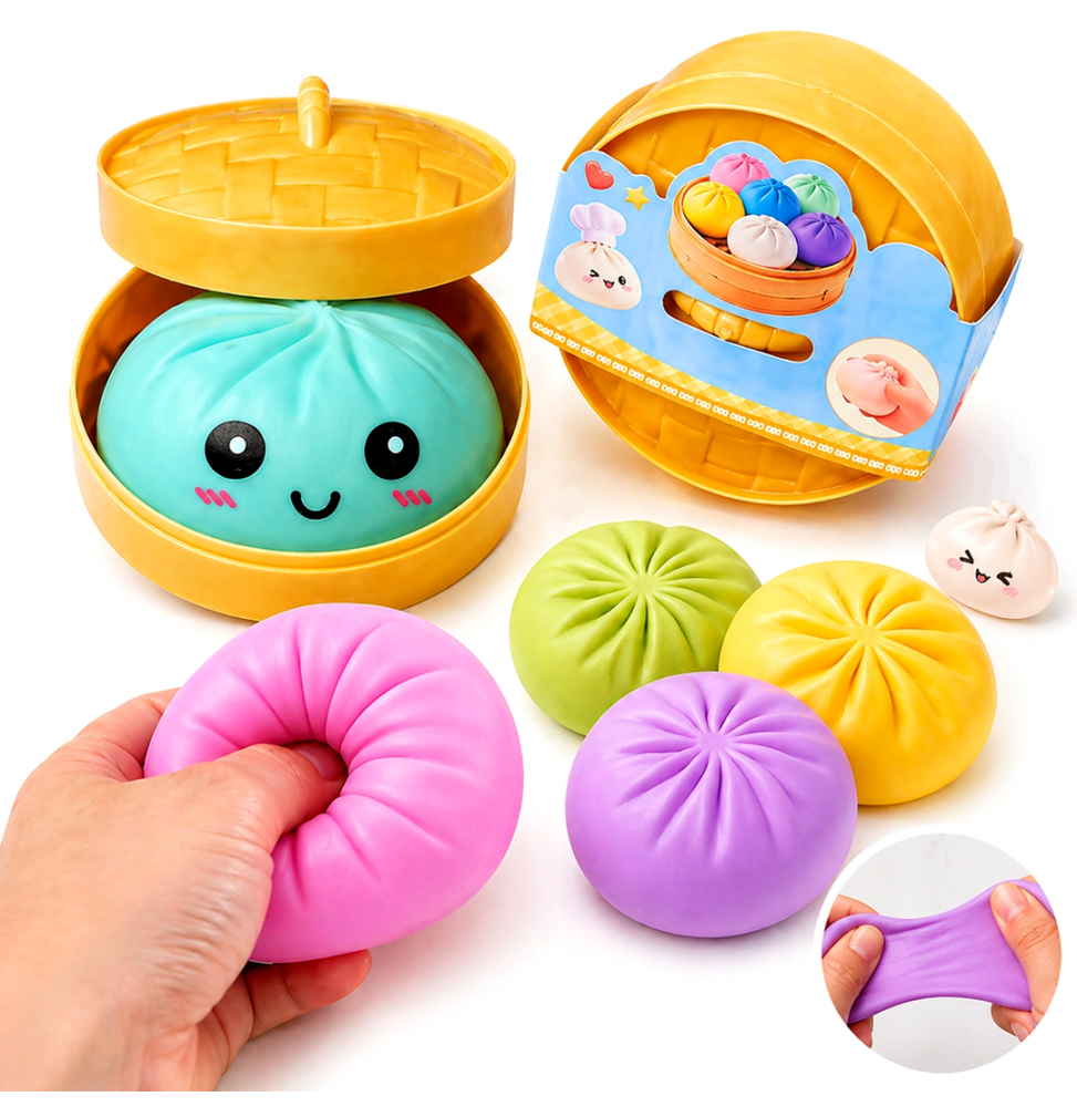 Gniotek Antystresowy Pieróg Squishy Dumpling Zabawka Sensoryczna