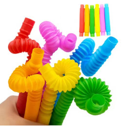 Rurki Sensoryczne Tuby Pop XXL 20 szt Antystresowe Edukacyjne dla dzieci