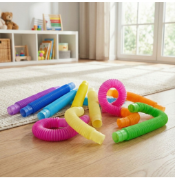 Rurki Sensoryczne Tuby Pop XXL 20 szt Antystresowe Edukacyjne dla dzieci