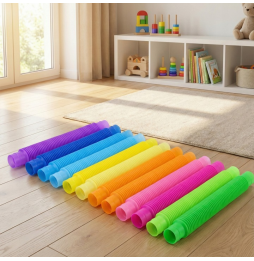Rurki Sensoryczne Tuby Pop XXL 20 szt Antystresowe Edukacyjne dla dzieci