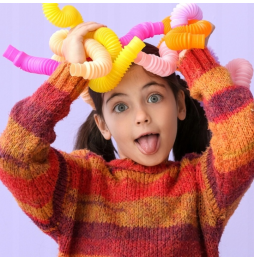 Rurki Sensoryczne Tuby Pop XXL 20 szt Antystresowe Edukacyjne dla dzieci