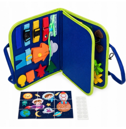 Tablica Manipulacyjna Sensoryczna Montessori Edukacyjna Walizka XXL dla dzieci