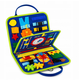 Tablica Manipulacyjna Sensoryczna Montessori Edukacyjna Walizka XXL dla dzieci