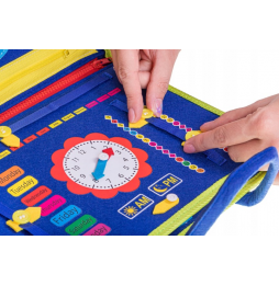 Tablica Manipulacyjna Sensoryczna Montessori Edukacyjna Walizka XXL dla dzieci