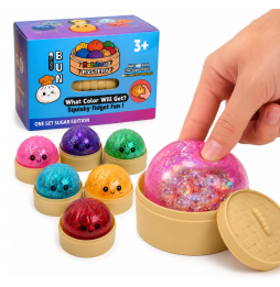 Gniotek Antystresowy Pieróg Squishy Dumpling Zabawka Sensoryczna Brokatowa