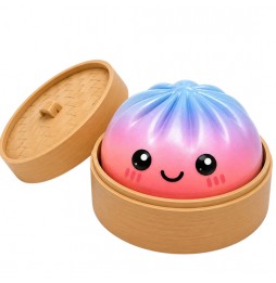 Duży Pieróg Gniotek Antystresowy Squishy Dumpling XXL Tęczowy Sensoryczny